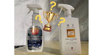 Protectant Showdown  AutoGlym vs 303 AeroSpace  Omega Detailing [upl. by Ashia127]