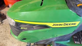 John Deere S120 Cold Start [upl. by Sixela178]