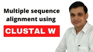 Clustal W  Multiple sequence alignment  Clustal W tutorial [upl. by Arondel]