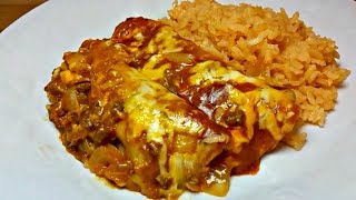 HOW TO MAKE ENCHILADAS  Enchilada Sauce Recipe  Tex Mex Enchiladas Recipe [upl. by Shank]