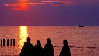 Szum morza i fal o zachodzie słońca  Moments Real sound of the Baltic Sea recorded at sunset [upl. by Ohcamac128]