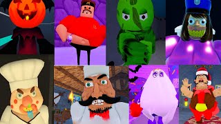 Roblox 7 SPEEDRUN Escape Obby The Spook Barry Escape Fear City MR FAST FOOD HALLOWEEN [upl. by Eiramalegna]