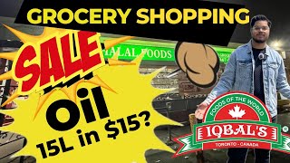 Iqbal Halal Foods  Grocery Shopping in canada 🇨🇦 🛒 International Student Life canada toronto [upl. by Rebmetpes]