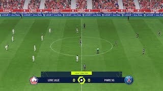 Lille vs PSG 01092024 Ligue 1 EA FC 24 [upl. by Jonna213]