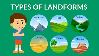 Types of Landforms  Landforms  Video for Kids [upl. by Serica1]