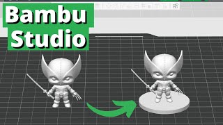 Adding 40K style bases to miniature models in Bambu Studio  No Modeling Needed [upl. by Ress]