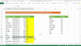 excel679  Funkcja WYSZUKAJPIONOWO nie działa  cz46 [upl. by Cj]