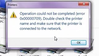 How to Fix cannot Set Default Printer With Error  0x00000709 [upl. by Atikram]