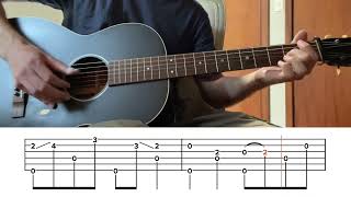 Open C Fingerpicking Tune  Fingerstyle Guitar [upl. by Idnas]