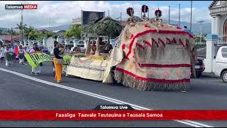 Faaaliga o Taavale Teuteuina a Tausala Samoa 2024 [upl. by Aivata]