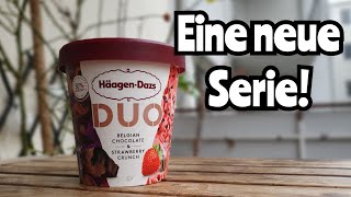 HäagenDazs DUO Belgian Chocolate Strawberry Crunch Review [upl. by Akeemaj]