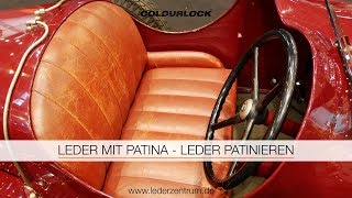 LEDER MIT PATINA – LEDER PATINIEREN  COLOURLOCK [upl. by Sergias]