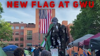 Flowers in NW Flags in Foggy Bottom and Helicopter at the White House [upl. by Weidner]