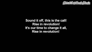 Skillet  Rise  Lyrics on screen  HD [upl. by Marquis392]