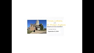 Trinity Lutheran Westlock Sunday September 22 2024 [upl. by Tzong]