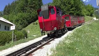 Schafbergbahn  Vorbeifahrt der Dampflok Z12 [upl. by Naol]