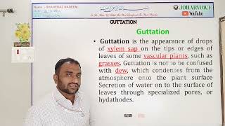 Guttation full process  Amazing plants  difference between transpiration and guttation  neet bio [upl. by Rafaelle]