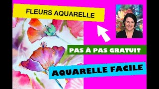 Apprendre la peinture aquarelle des fleurs facile et moderne [upl. by Arual]