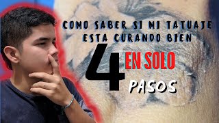 Como saber si mi tatuaje esta sanando bien I EN SOLO 4 PASOS La guia del tatuador y tatuado [upl. by Crain]