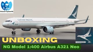 Unboxing Cathay Pacific 1400 Airbus A321Neo [upl. by Ayatnohs353]