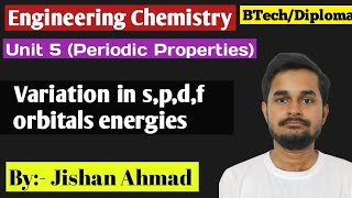 Variation in spsf orbitals energies  Periodic Properties  Engineering Chemistry RGPV [upl. by Aimekahs]