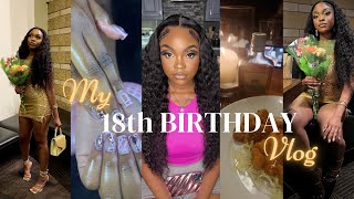 My 18th Birthday Vlog💋Grwm hair nails makeup dinner amp hotel  Libra Szn  Mya Lea [upl. by Yecniuq]