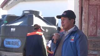 ENTREGA DE TANQUES DE ALMACENAMIENTO DE AGUA ANCOMAYO [upl. by Dzoba]