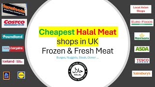 Cheapest Halal meat shops in UK  Burges Patties Nuggets Donor Goujons [upl. by Amabel541]