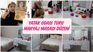 Yatak Odası Turu  Makyaj Masası Düzenim  Makyaj Ürünlerim💄 [upl. by Haraf]