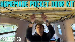 495 HOMEMADE pocket door kit for my NARROWBOAT [upl. by Aznofla137]