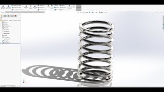 Method 2nd Compression Spring in Solidworks Tutorial [upl. by Michell]