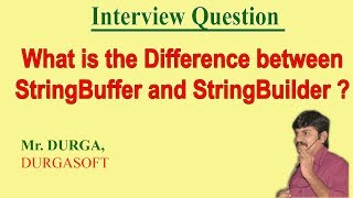 Difference between StringBuffer and StringBuilder [upl. by Kamillah]