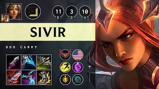 Sivir ADC vs Hwei Godlike  NA Grandmaster Patch 1420 [upl. by Belva318]