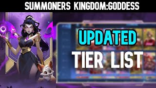 Summoners Kingdom Goddess  Updated Tier List [upl. by Eob]