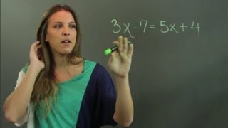 How to Solve Linear Equations With Variables on Both Sides  Linear Algebra Education [upl. by Adnoved]