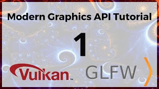 Vulkan C and GLFW tutorial for beginners 1 [upl. by Legge]