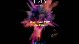 eFront AirWatch MDM iOS Enrollment [upl. by Suivatnom184]