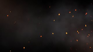 Burning Fire Particles Smoke Effect Black Screen Background Video 4k [upl. by Inol]