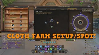 How To Setup and farm Cloth  WoW TWW [upl. by Evreh]