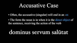 The Nominative and Accusative Cases [upl. by Negaet]