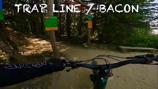 VALEMOUNT BIKE PARK FLOW TRAILS  TRAP LINE  BACON [upl. by Sanson945]