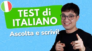 ASCOLTA e SCRIVI in Italiano Dettato impara a scrivere correttamente [upl. by Arac]