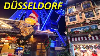 Düsseldorf  Weihnachtsmärkte 4K 2024 [upl. by Eicirtap]