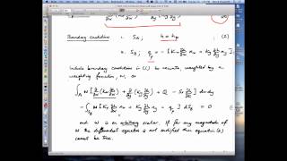 22 Fluid Flow H  Galerkin formulation 1D element revisited [upl. by Wilda]