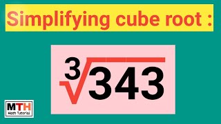 Cube root of 343 explained [upl. by Bern]