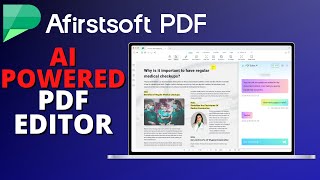 I tried another AI Powered PDF Software  Afirstsoft PDF Review [upl. by Carlyn]