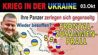 03OKTOBER UNGLAUBLICH  Verwirrte Russische Panzerfahrer RAMMEN SICH IM GEFECHT  UkraineKrieg [upl. by Rudich393]