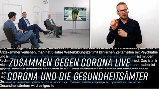 Zusammen gegen Corona live Gebärdensprache  Jens Spahn im Gespräch Corona und die Gesundheitsämter [upl. by Anirok]