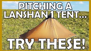 Pitching a Lanshan 1 backpacking tent Try these Tips amp tricks for the perfect pitch every time [upl. by Aubine]