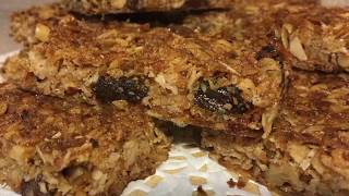 Healthy oatmeal breakfast bars recipe 👩‍👧‍👦سناك صحى لاطفالك [upl. by Schug]